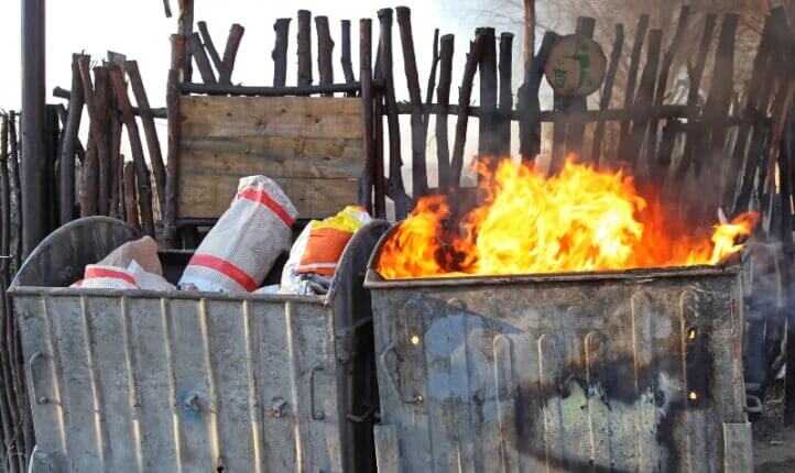 Stryders - Youth Crime Solicitors Arson Wheelie Bin on Fire - Feature